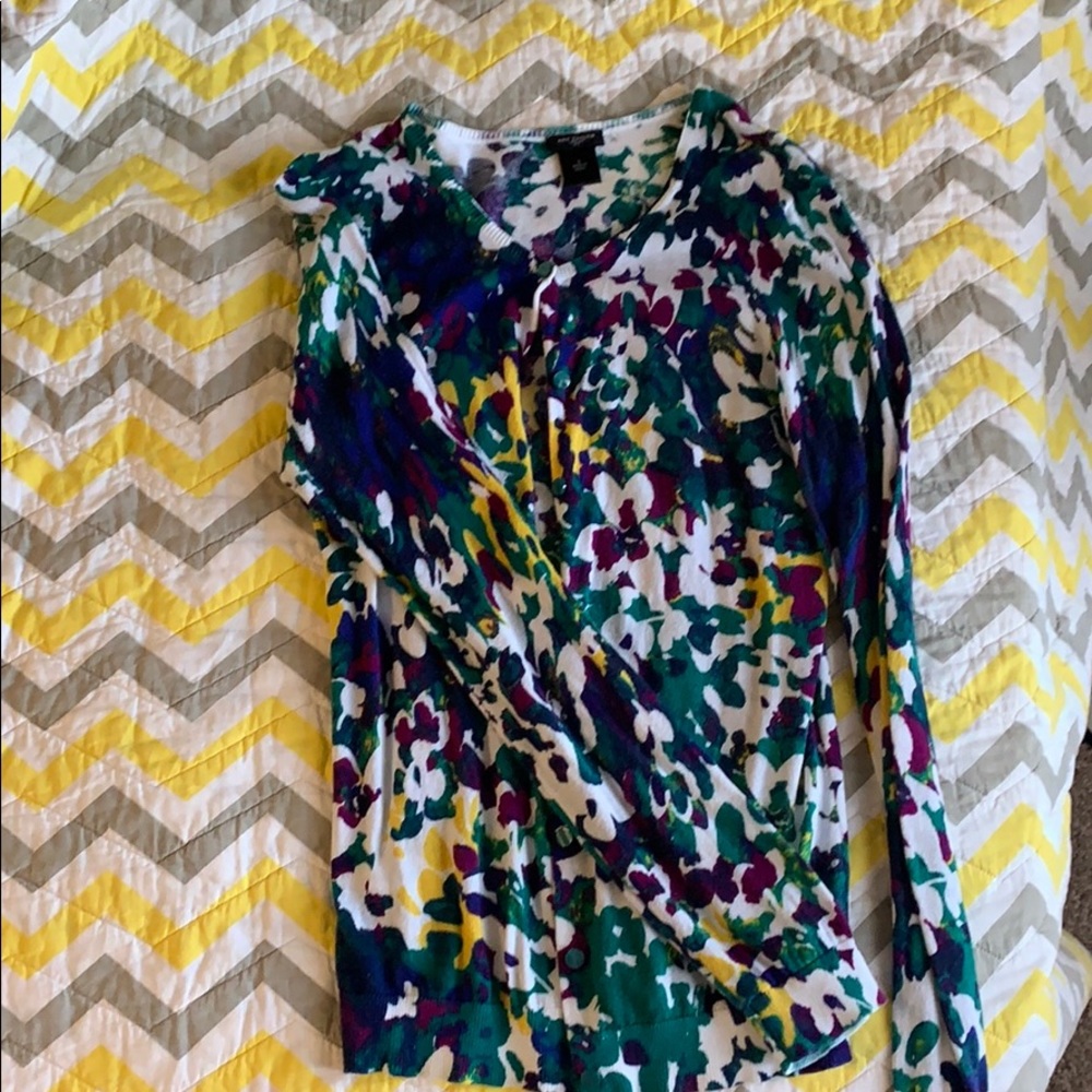 Ann Taylor light multicolored cardigan - Picture 2 of 4
